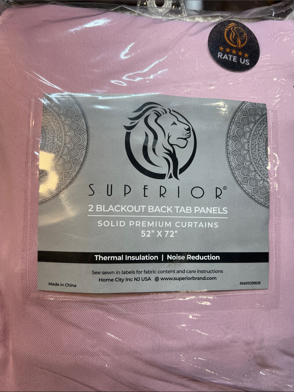 Mauve Chalk Blackout Curtain Panels - 2 Pack